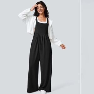 **Bundle* Adjustable Strap Button Multiple Pockets Waffle Casual Overalls